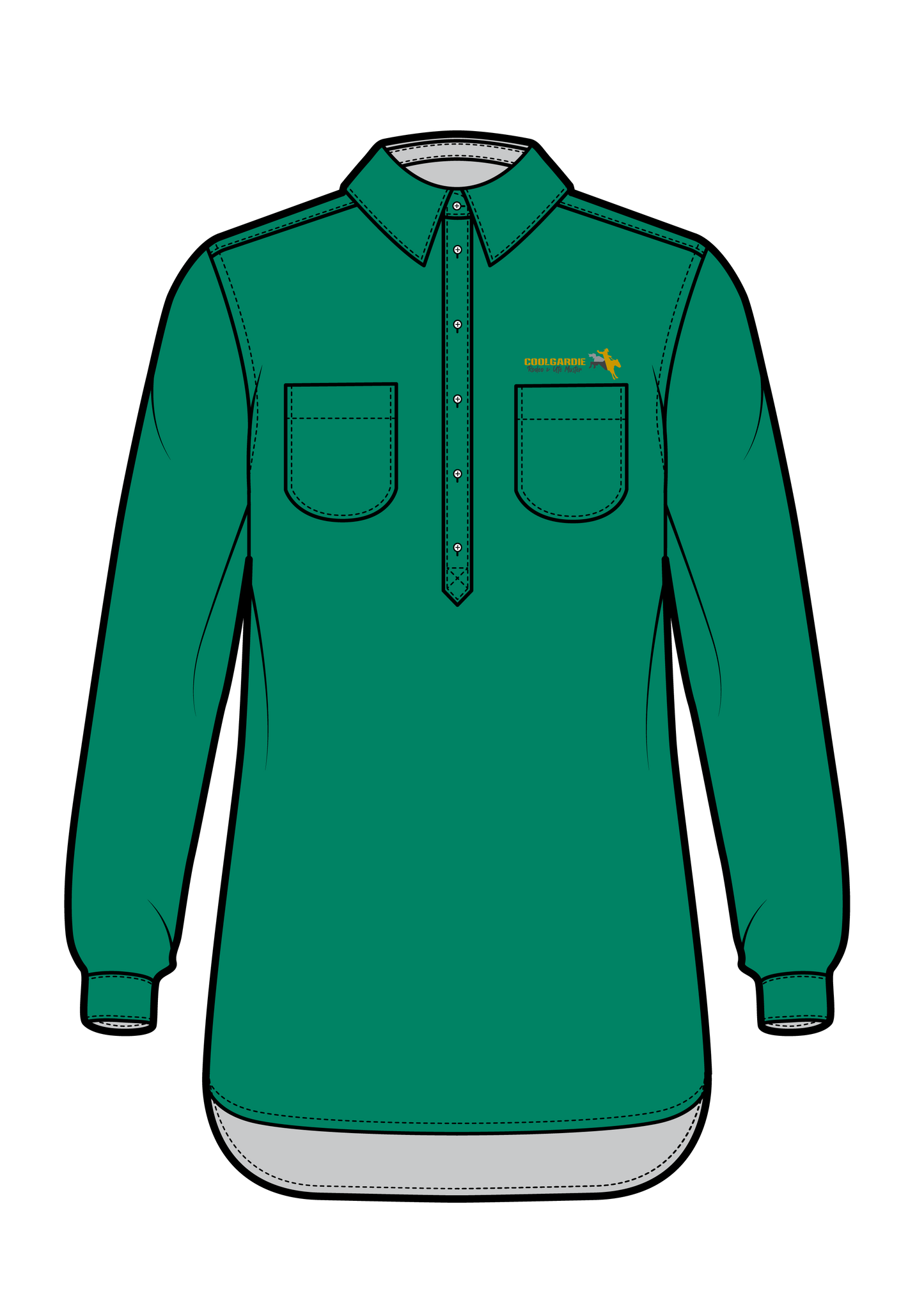 KIDS WORKSHIRT - GREEN